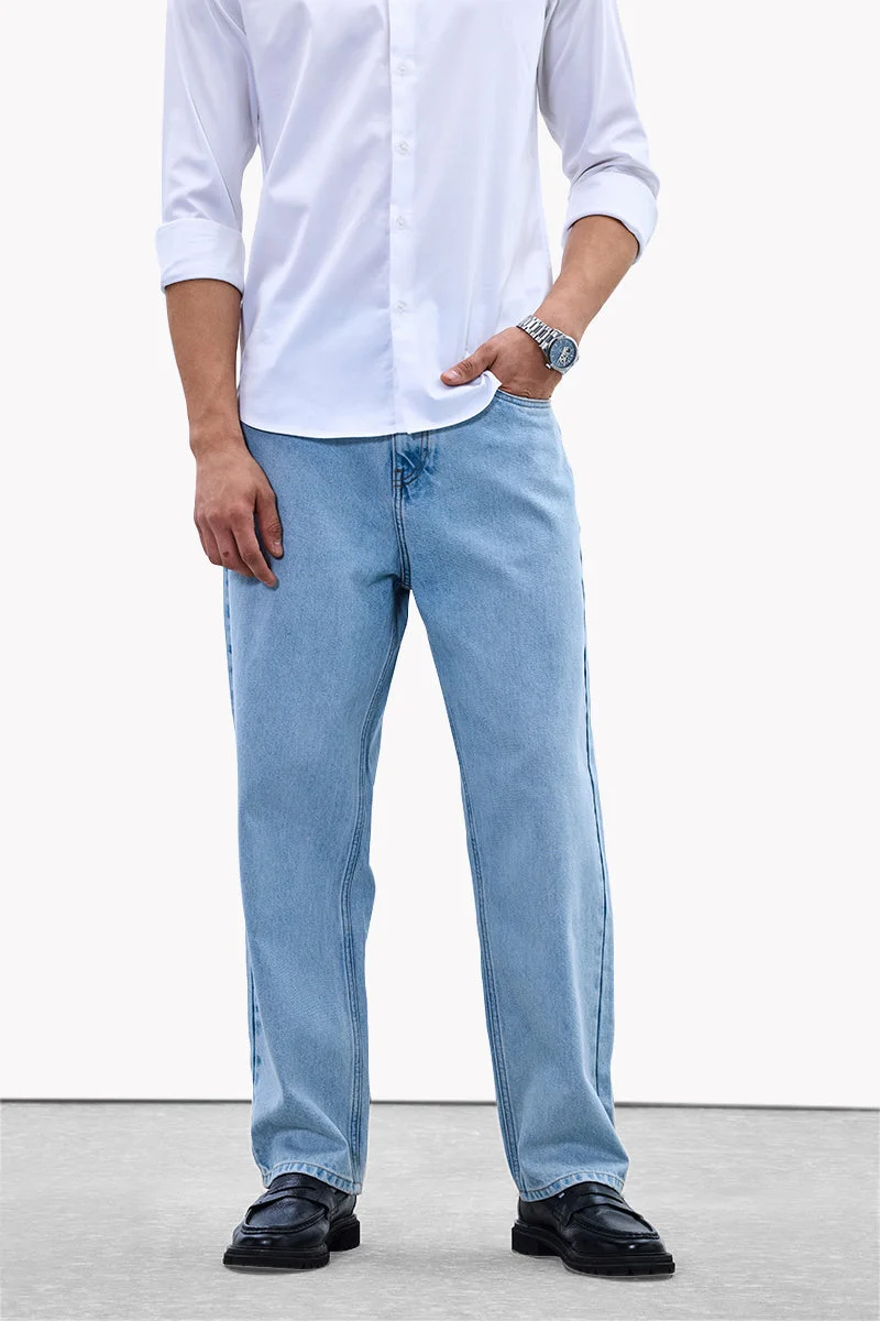 سنيتش Washed Core Lab Baggy Jeans